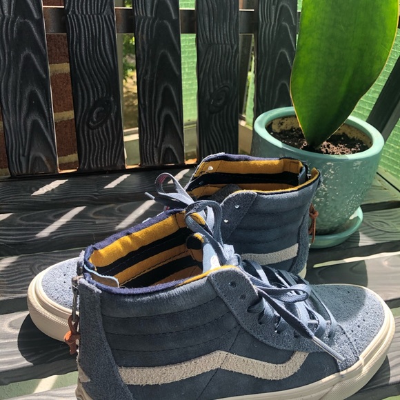 Denim Blue Suede Vans - Picture 6 of 8